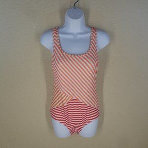 NWOT LANDS' END ONE PIECE STRIPED SWIMSUIT 10P